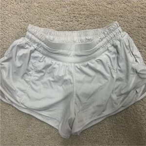 white lululemon shorts